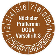 HT Instruments - Kennzeichnungsmaterial Sicherheitsprüfplaketten 2002270 (VE108) 30mm