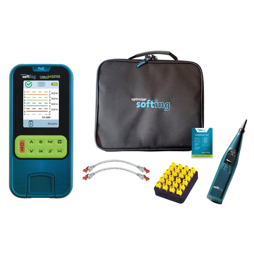 Softing IT - Mess-/Testgerät für Kommunikationstechnik CableMaster PoE Kit CMPOEKIT