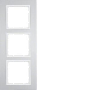 Berker - Abdeckrahmen Rahmen 3f.alu/pws 10133904