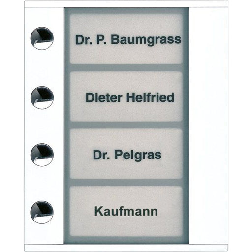 TCS Tür Control - Montageelement für Türstation Audioaußenstation 1-reihig PDT04-WS/04 Erw. 4 Tasten weiß