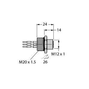 Turck - Zubehör/Ersatzteile für Steuerungen Einbauflansch U9528-103