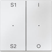 Merten - Abdeckung/Bedienelement für Installationsschalterprogramme Wippe pws MEG5228-0419 2f,(Szene1/2,1/0)