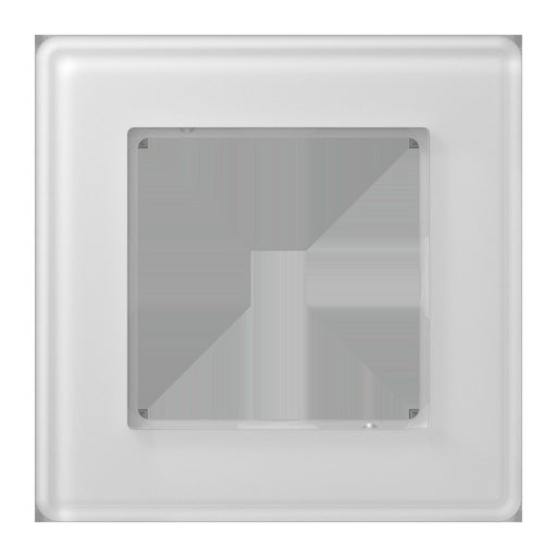 Jung - Abdeckrahmen Glasrahmen 1fach AV 581 GLM WW alpinweiß (Glas)