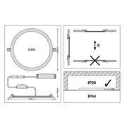 Ledvance - Downlight/Strahler/Flutlicht LED-Downlight DLSLIM.DAD175V16WMS 840, DALI