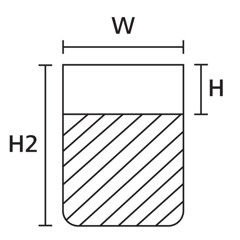 HellermannTyton - Kabelmarkierungssystem Etiketten TAG49LA4-1104-WHCL 25,4x8,8x25,4mm