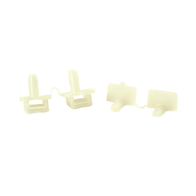 HellermannTyton - Befestigungssockel und -element für Kabelbinder Keilsockel TY5K3 PA66W BK 100 18x22mm − 100 Stück