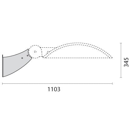 Performance in Light - Mechanisches Zubehör/Ersatzteile für Leuchten Stahlwandhalter 14077696 körnig grau