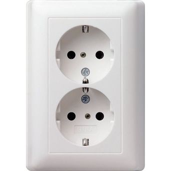 Gira - Steckdose Schuko-Doppelst.ds. rws-gl 078303