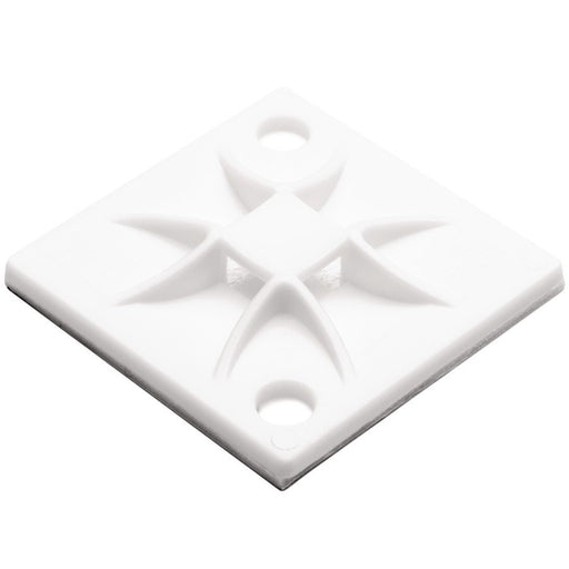 HellermannTyton - Befestigungssockel und -element für Kabelbinder Montagesockel QM40A-PA66-NA-L1 40x40mm natur − 50 Stück
