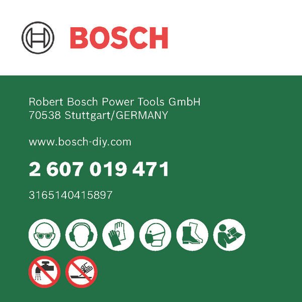 Bosch - Trenn-/Schleifscheibe Diamanttrennscheibe für 2607019471 Fliesen Durchmesser:
