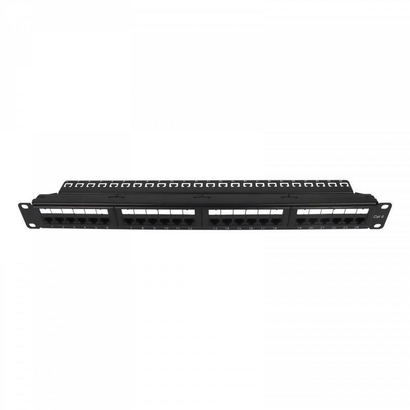 Televes - Patchpanel Kupfer Frontblende UAF24UTP6 1HE-Panel,CAT6 UTP