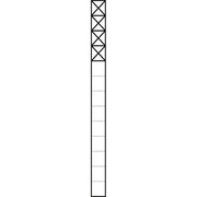 Siedle&Söhne - Kommunikations-Säule Kommunikations-Stele KS 613-4 W 1,3m weiss 4Mod