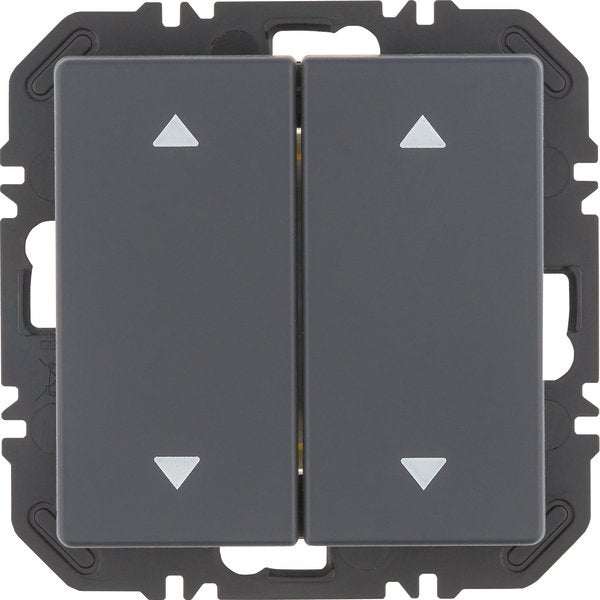 Berker - Bussystem-Hand-/Wandsender Modul Wippe 2f 24126286 Aufdr Q.x anthr