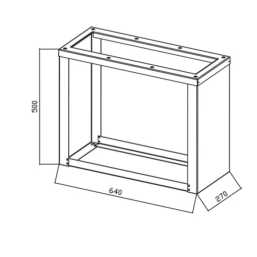Walther Werke - Sockel/Sockelelement (Schaltschrank) Erdstück 84459595 595mm breit