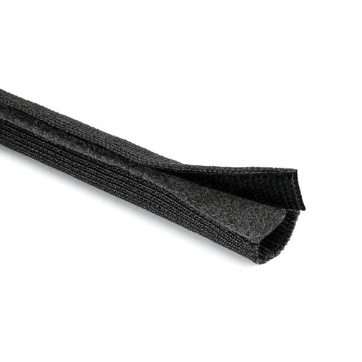 HellermannTyton - Hohlgeflechtschlauch Kabelschutz HELAHOOK30 PET BK 25 wiederverschließbar − 25 Meter