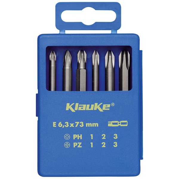 Klauke - Bit-Set Bit-Sortiment KL331 6-tlg,PH,PZ, 73mm