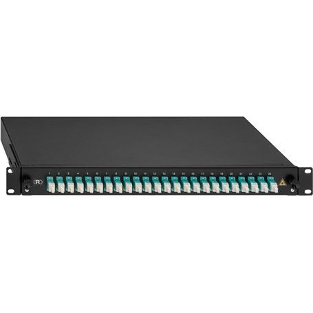 Rutenbeck - Patchpanel LWL BasicLine Spleissbox 2280300240 24xLC-D OM3 aqua − 1 Stück