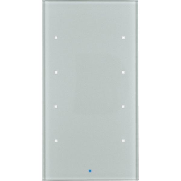 Berker - Bussystem-Tastsensor Glas-Sensor 4fach 75144034 alu