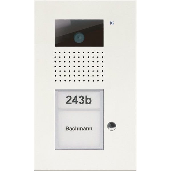 TCS Tür Control - Türstation für Türkommunikation Video color Außenstation V AVU14010-0019 PUK 1 Taste 1-spalti