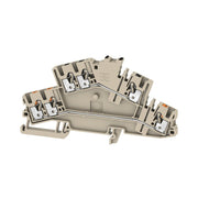Weidmüller - Durchgangs-Reihenklemme Klemme A2T 2.5 3C FT BK-FT PUSH IN, 2.5 mm² − 50 Stück