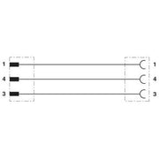 Phoenix Contact - Konfektioniertes Sensor-Aktor-Kabel Sensor-/Aktor-Kabel SAC-3P-M 8MS#1693270