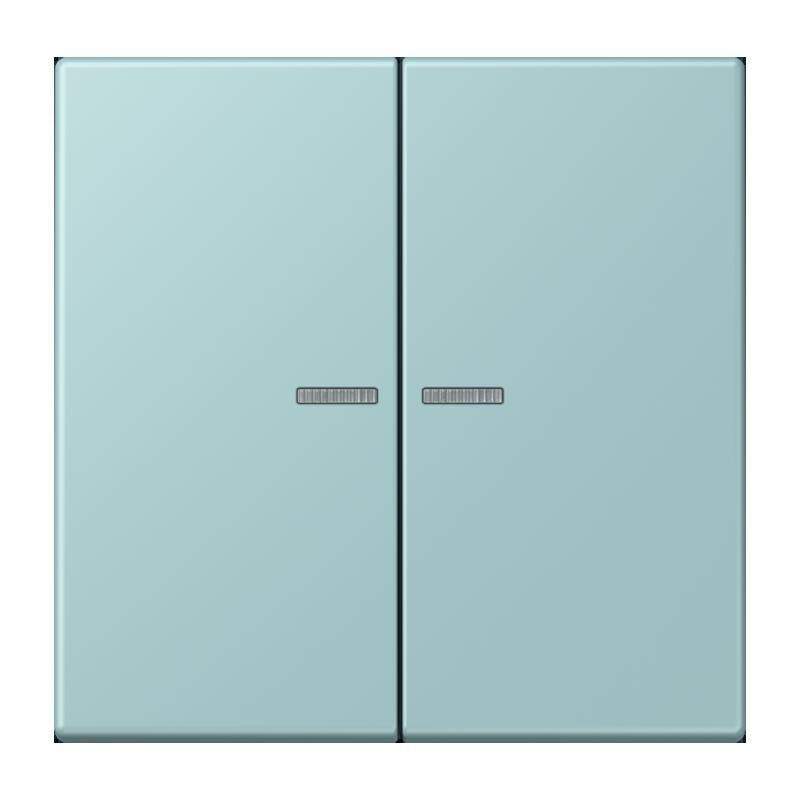 Jung - Abdeckung/Bedienelement für Installationsschalterprogramme Wippe mit Lichtleiter LC 102 KO5 214 ceruleen clair