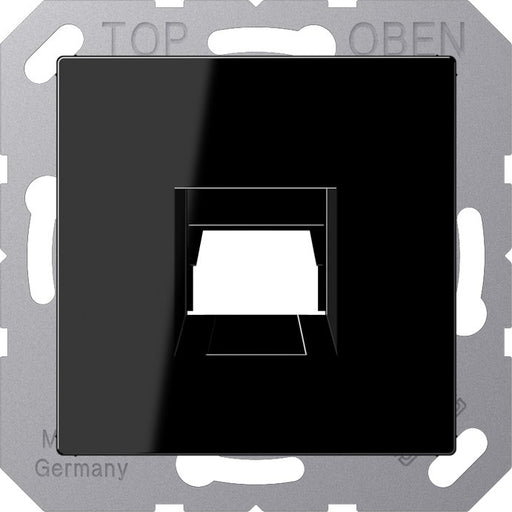Jung - Einsatz/Abdeckung für Kommunikationstechnik Abdeckung 1-fach A 1569-15 WE SW f.MJ WE TE-connect