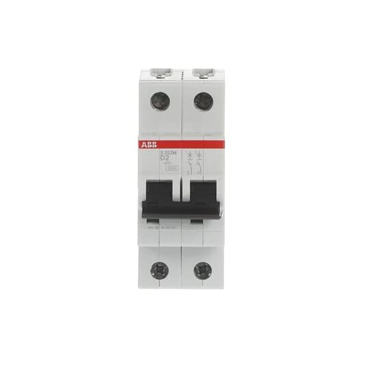 ABB Stotz S&J - Leitungsschutzschalter Sicherungsautomat S202M-D2 10 kA, 2 A, 2P