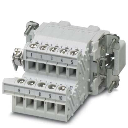Phoenix Contact - Kontakteinsatz für Rechtecksteckverbinder Klemmenadapter HC-B 10-A-UT-PER-M − 5 Stück