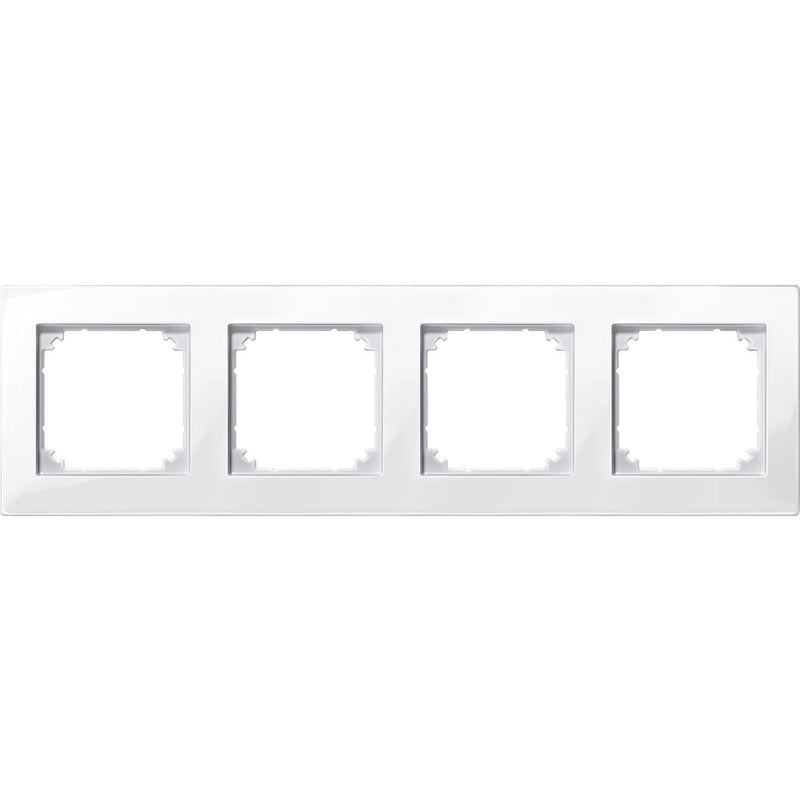 Merten - Abdeckrahmen M-PLAN-Rahmen 4f. pws/gl 515419