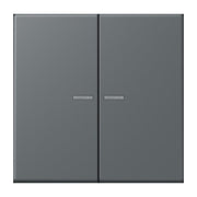 Jung - Abdeckung/Bedienelement für Installationsschalterprogramme Wippe mit Lichtleiter LC 102 KO5 202 gris fonce 31