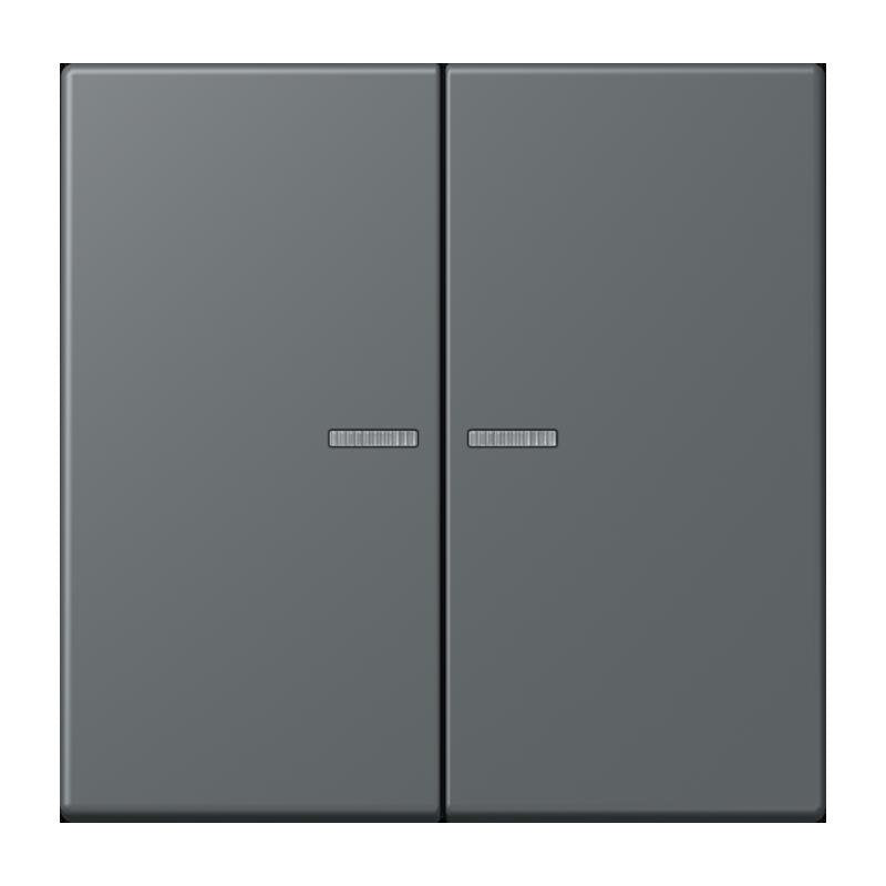 Jung - Abdeckung/Bedienelement für Installationsschalterprogramme Wippe mit Lichtleiter LC 102 KO5 202 gris fonce 31