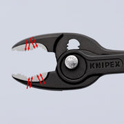 Knipex - Wasserpumpenzange Frontgreifzange 82 02 200 schwarz atramentiert − 6 Stück