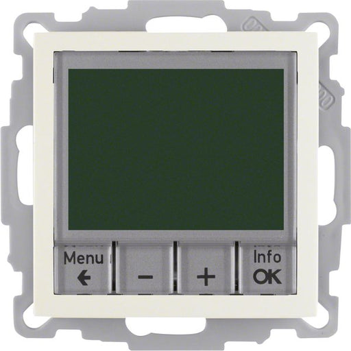 Berker - Raumthermostat/Uhrenthermostat Temperaturregler ws/gl 20448982 mit Schließer