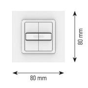 Somfy - Jalousieschalter/-taster Bedientastenfeld 1800536 Smoove Duo IN − 1 Stück