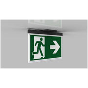 RP-Technik - Sicherheitsleuchte Rettungszeichenleuchte AXE403WL-AZ 3h, Wireless, anthr