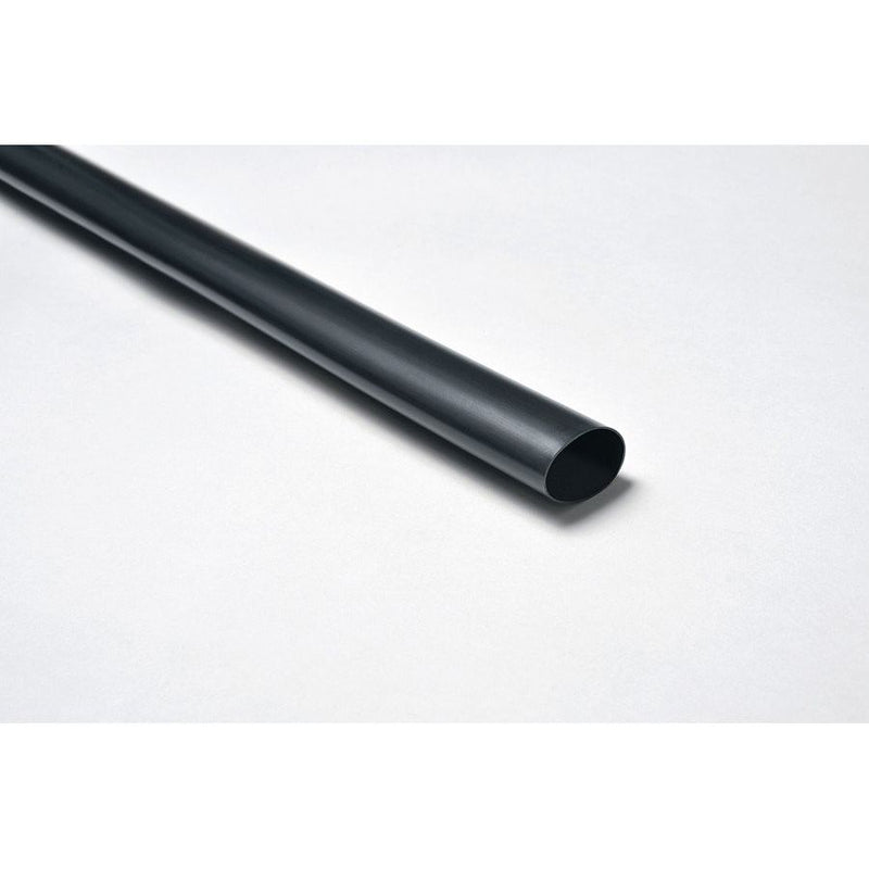 HellermannTyton - Schrumpfschlauch Warmschrumpfschlauch TA37 19-6 PO-X BK 50 schwarz, 1,2m − 15 Stück