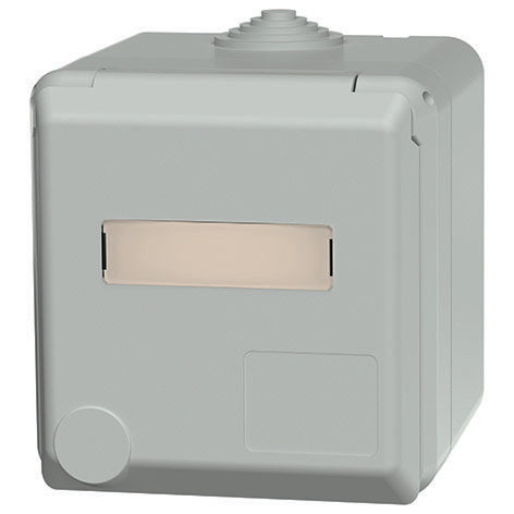 Mennekes - CEE-Steckdose (IEC 60309) Schuko-Wanddose Cepex 4973 16A,2p+E,230V,IP44