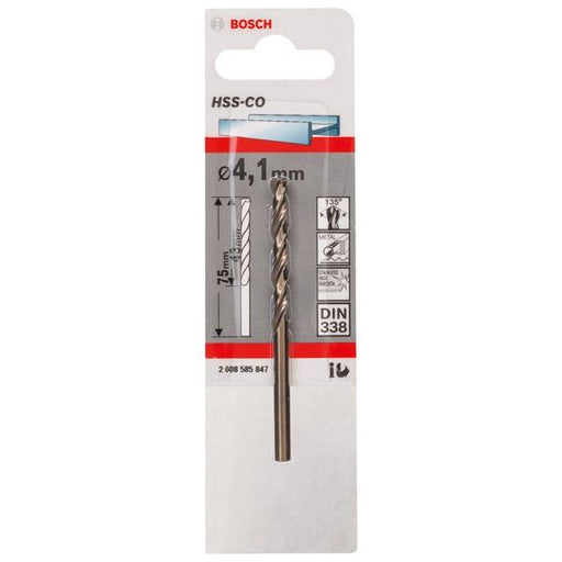 Bosch - Bohrer Metallbohrer HSS-Co, DIN 2608585847 338 4,1 x 43 x 75 mm