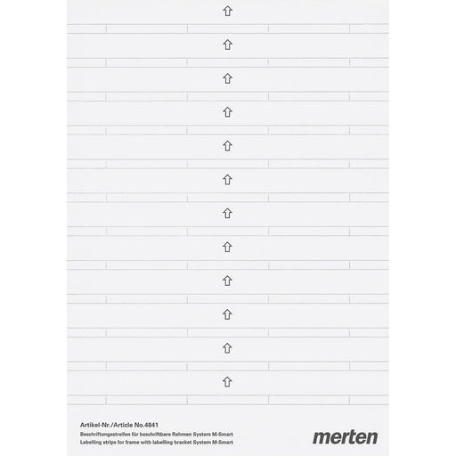 Merten - Bezeichnungsmaterial für Installationsschalterprogramme Beschriftungsstreifen pws 484100 f.M-SMART-Rahmen