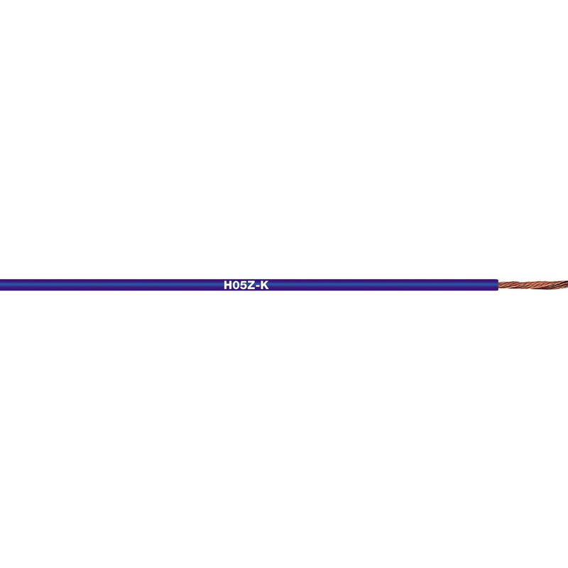 Lapp Kabel&Leitung - Energiekabel < 1 kV, für feste Verlegung H05Z-K 90°C 1X0,5 GY 4725061/100 − 100 Meter
