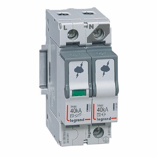 Legrand - Überspannungsableiter für Energietechnik/Stromversorgung Überspannungsableiter Legrand 412246 1+1SchaltungImax40kA