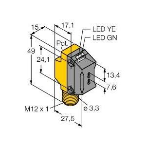 Turck - Lichtleitersensor/Lichtleiterverstärker Opto Sensor QS18VP6FPQ8 Lichtleiter