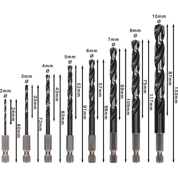 Bosch - Bohrer-Set PRO Metal HSS-G Impact 2608577139 Spiralbohrer Set