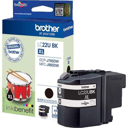 Brother - Verbrauchsmaterial für Telefax/Drucker/MFC Tintenpatrone LC-22UBK schwarz