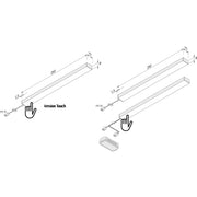 Hera - Decken-/Wandleuchte LED-Unterbauleuchten-Set LEDADDON#61054823221 3erSet ww
