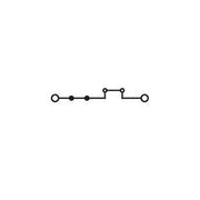WAGO - Durchgangs-Reihenklemme 2-Leiter-Durchgangsklemme 2006-1604 6mm² − 25 Stück