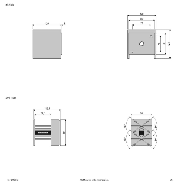 EVN Lichttechnik - Decken-/Wandleuchte LED Wandanbauleuchte L54121402RE IP54 230V 2x 3000K