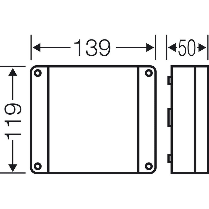 Hensel - Dose, Gehäuse für Montage auf der Wand/Decke Kabelabzweigkasten DPC 9225 1,5-2,5qmm 3ph. 5p − 2 Stück