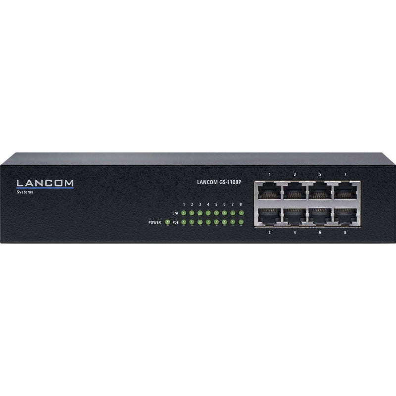 LANCOM - Netzwerk Switch Ethernet Switch GS-1108P integr. Netzteil